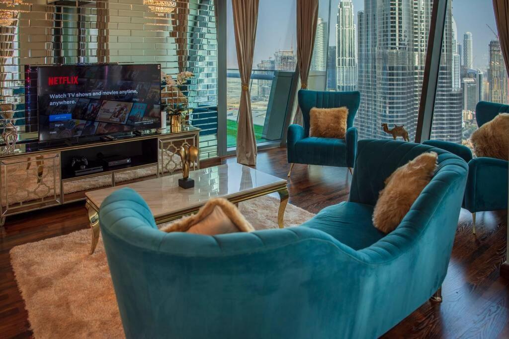 First Class 3Br With Full Burj Khalifa And Fountain View Дубай Екстер'єр фото